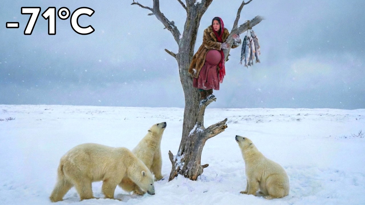 Pregnant Afghan Girl Climbs a Tree to Save Herself | Surviving -71°C Against wild Bears