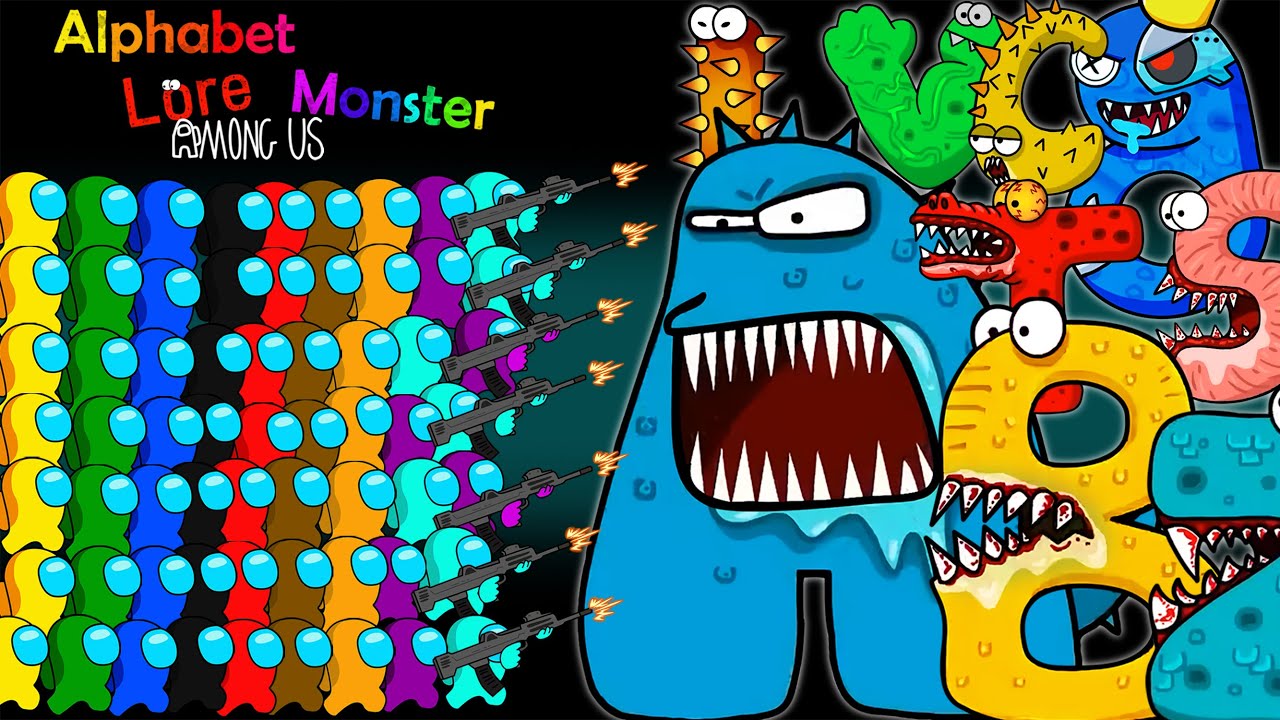 어몽어스 VS Alphabet Lore Monster 38화 AMONG US ANIMATION 38