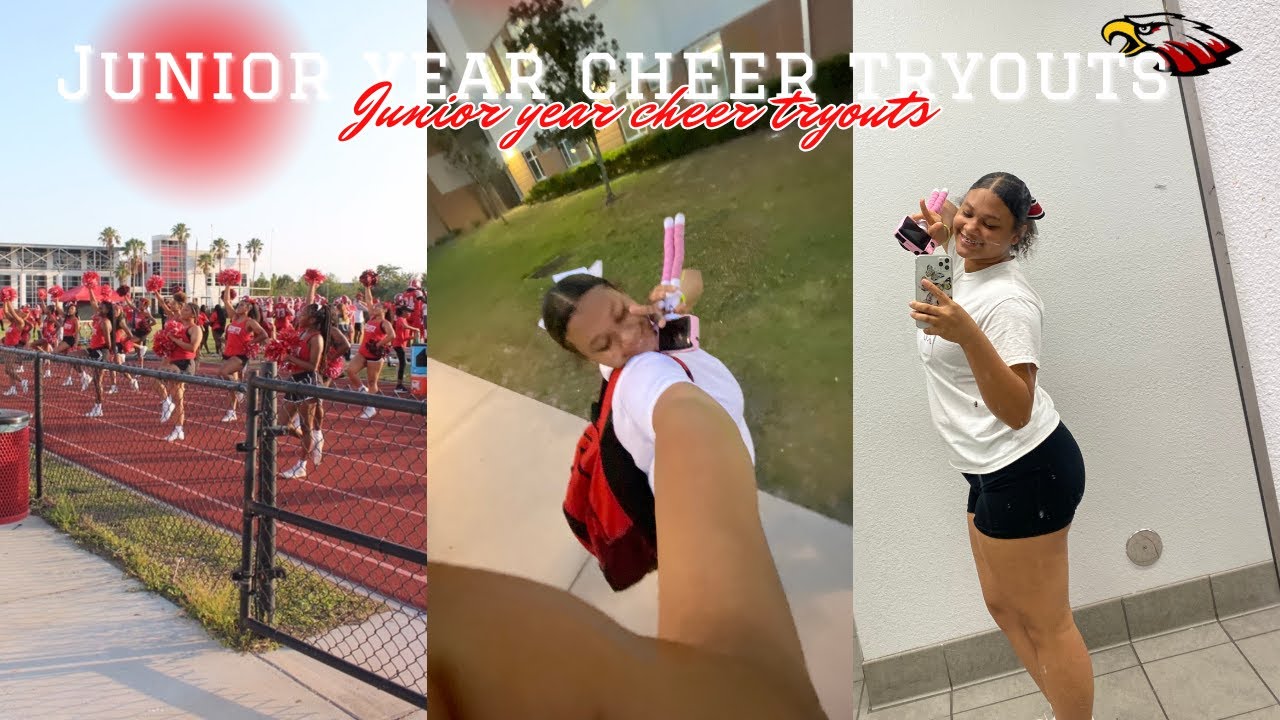 HIGH SCHOOL CHEER TRYOUTS! *Junior year* | Vlog+grwm
