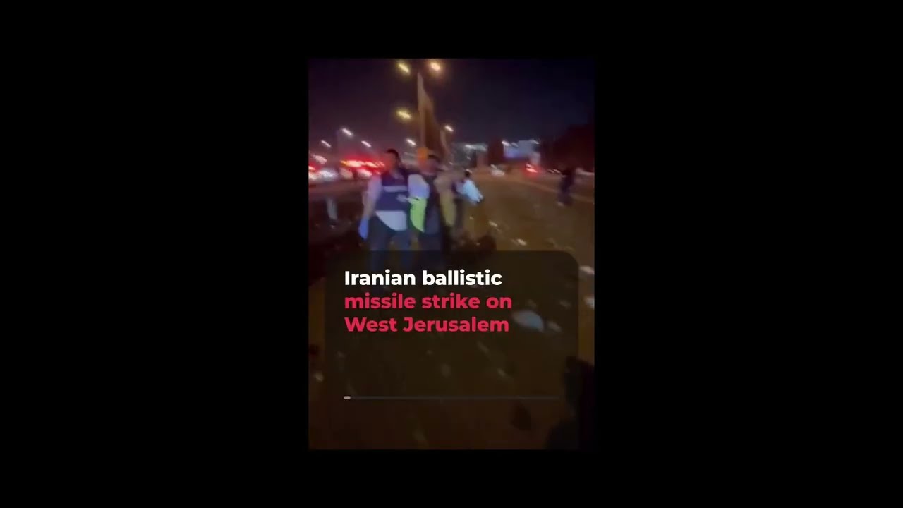 Iranian Ballistic Missile Impact in West Jerusalem | First Look at Damage