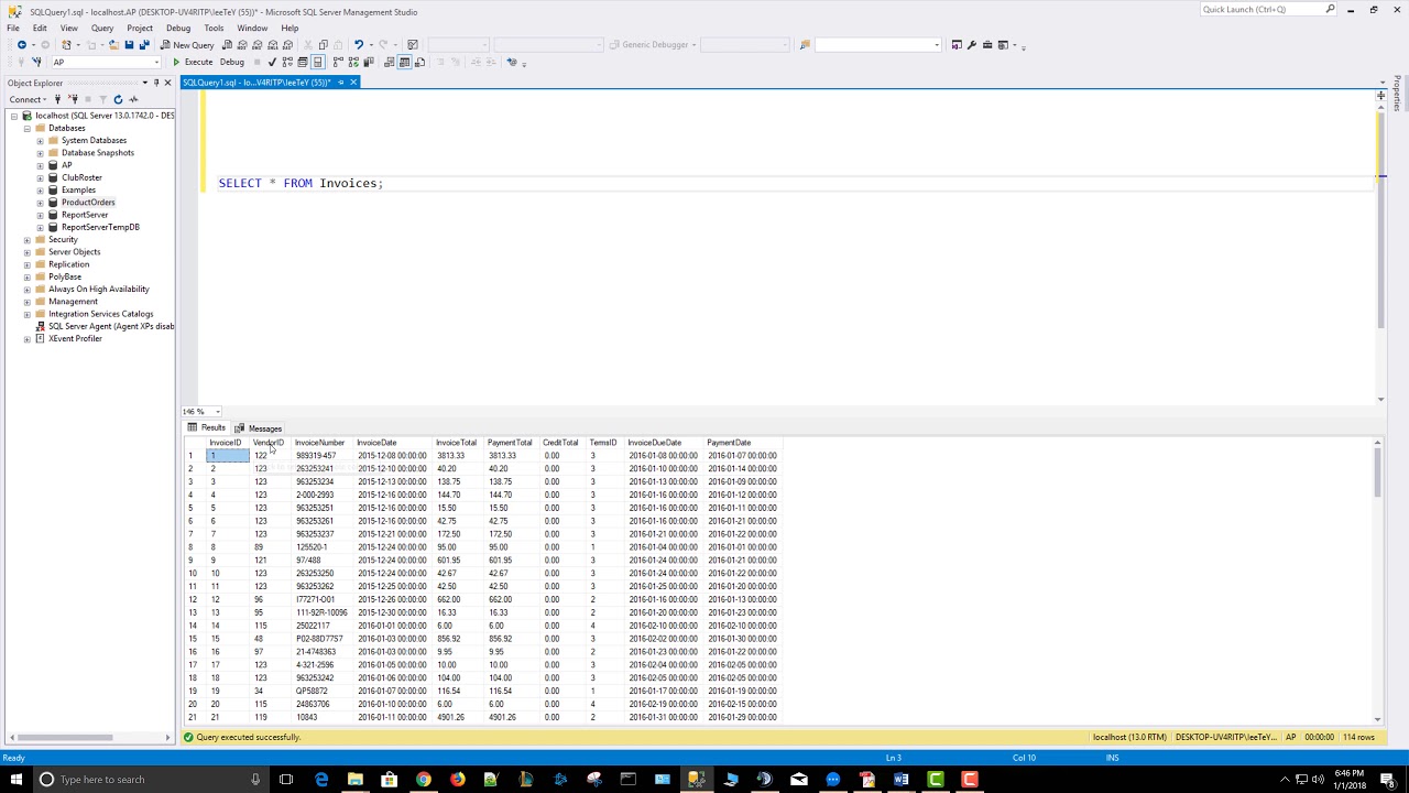 SQL Server Tutorials 3. How to Retrieve Data From a Single Table