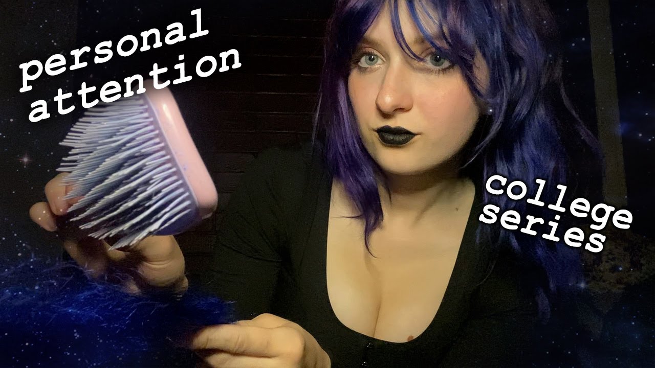 ASMR | Annoyed Goth Girl in The Back of The Class Gives You A Makeover Because She Pities You 🕷