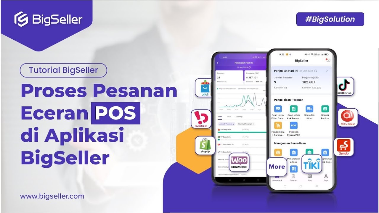 Proses Pesanan POS Langsung dari HP | PESANAN ECERAN POS DI APLIKASI BIGSELLER