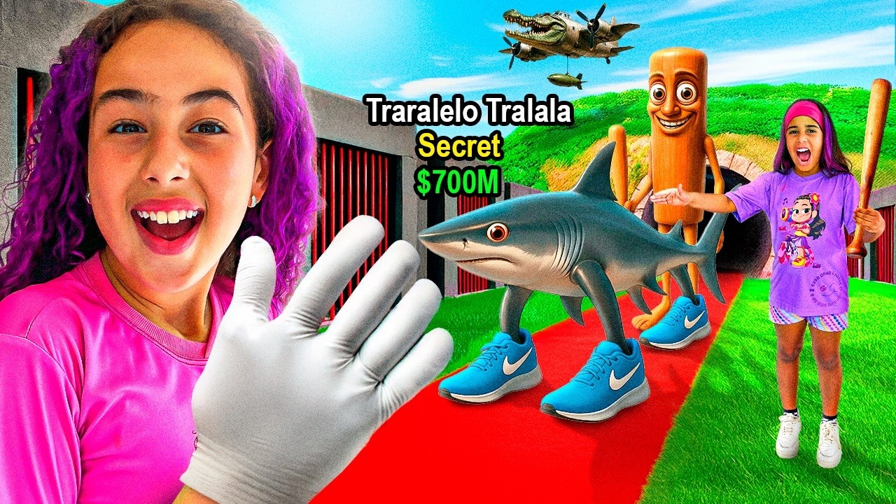 JOGAMOS ROUBE UM BRAINROT DO ROBLOX NA VIDA REAL ! O TRALALELO TRALALA É O GUARDIÃO 