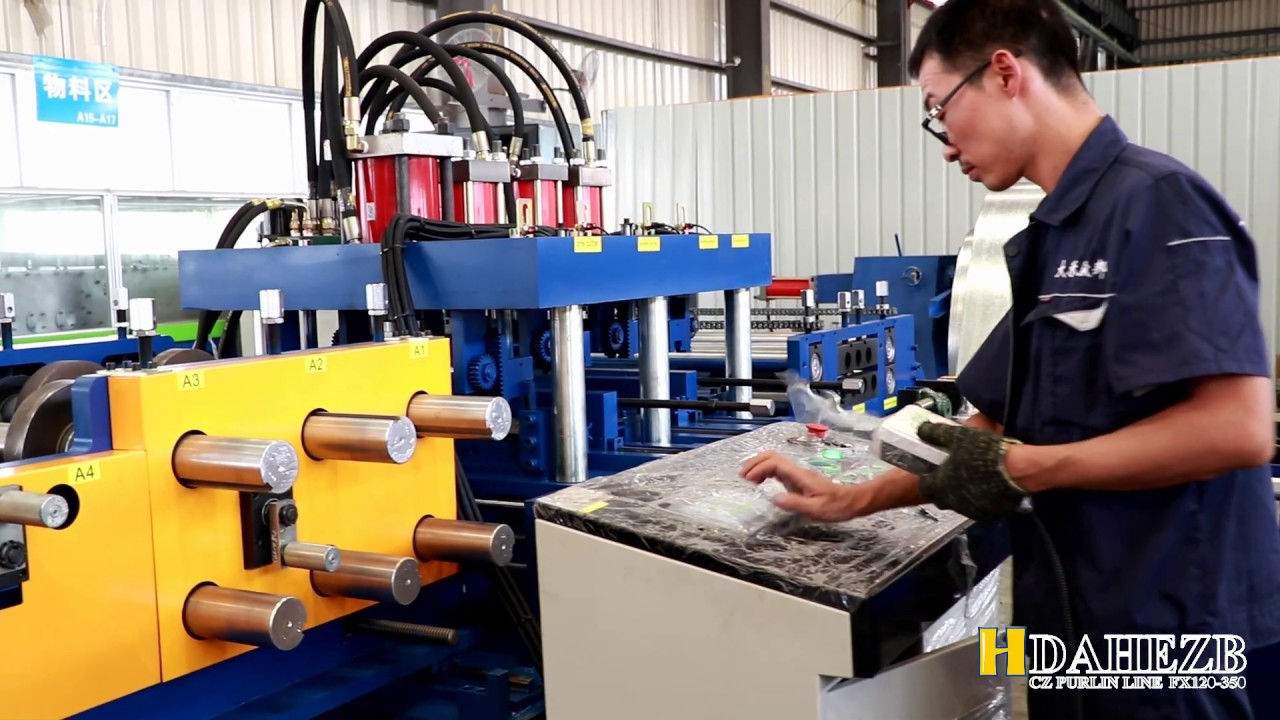 Automatic C/Z Purlin Roll Forming Machine FX350 - Dahezb C and Z Purlin Machine Manufacturer