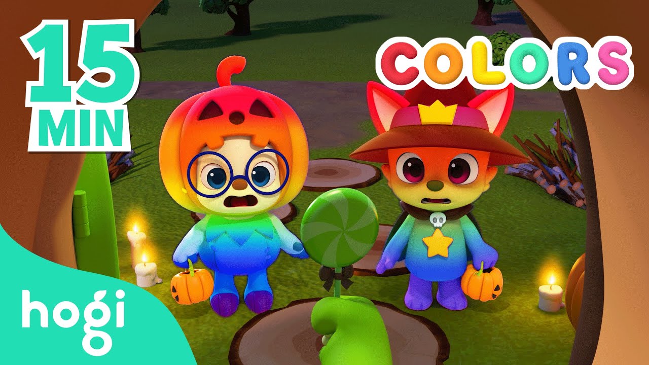 Learn Colors with Halloween Party | 15min | Pinkfong & Hogi | Colors for Kids | Learn with Hogi