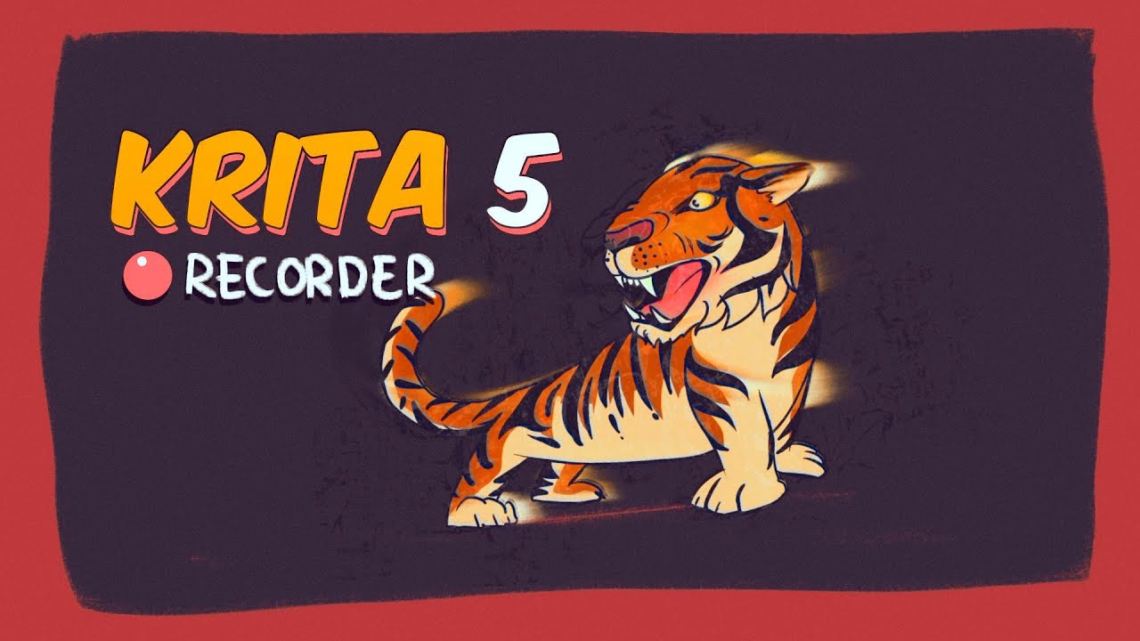 How To Export Your Speed Painting (Time-Lapse Video)  In Krita 5 - Without the FFMPEG