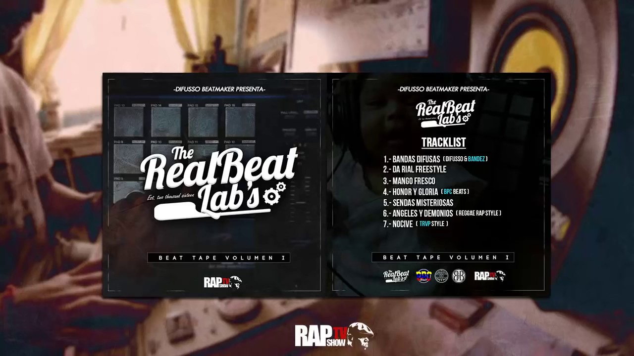 Bandas Difusas//Instrumental De Rap  De Uso Libre//The Real Beat Lab Vol 1 Rapshowtv