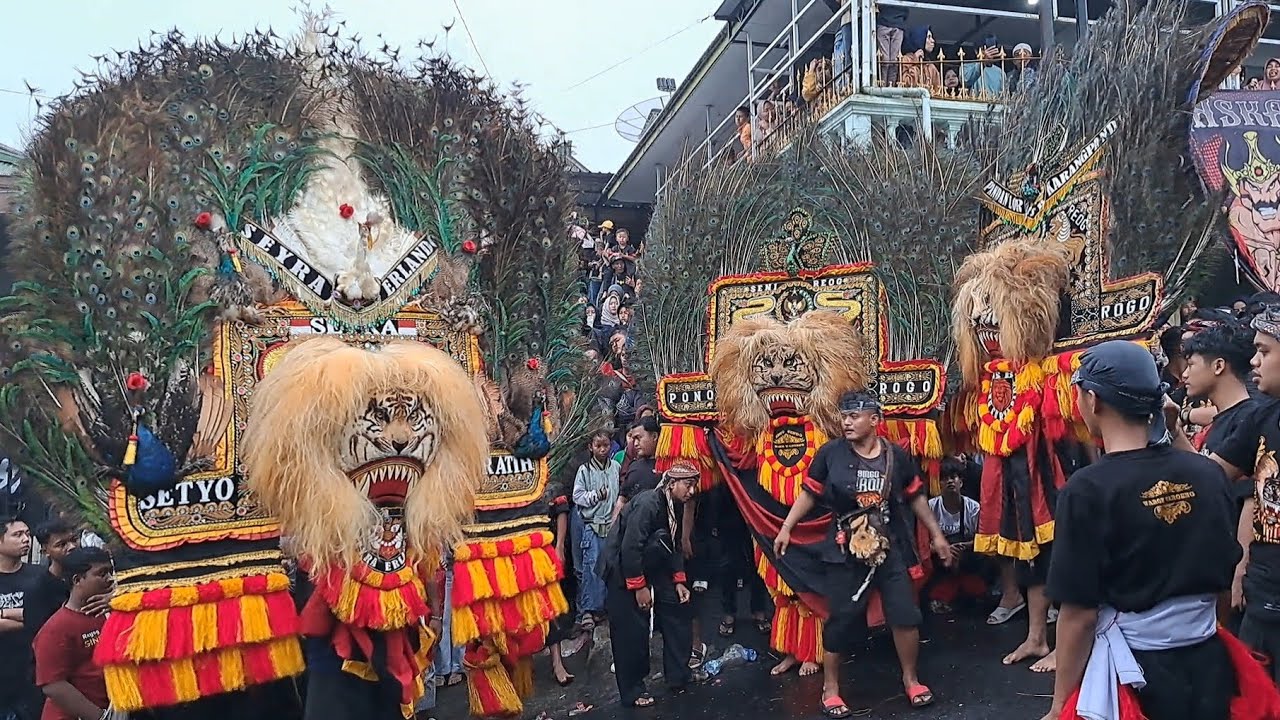 KEREN BANGET..!!! FULL ATRAKSI REOG PONOROGO DADAK MERAK SEYRA GEMPARKAN BLUMBANG KARANG ANYAR