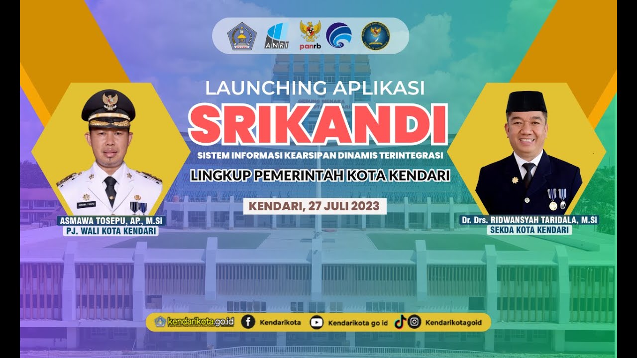 LIVE : LAUNCHING APLIKASI SRIKANDI KOTA KENDARI