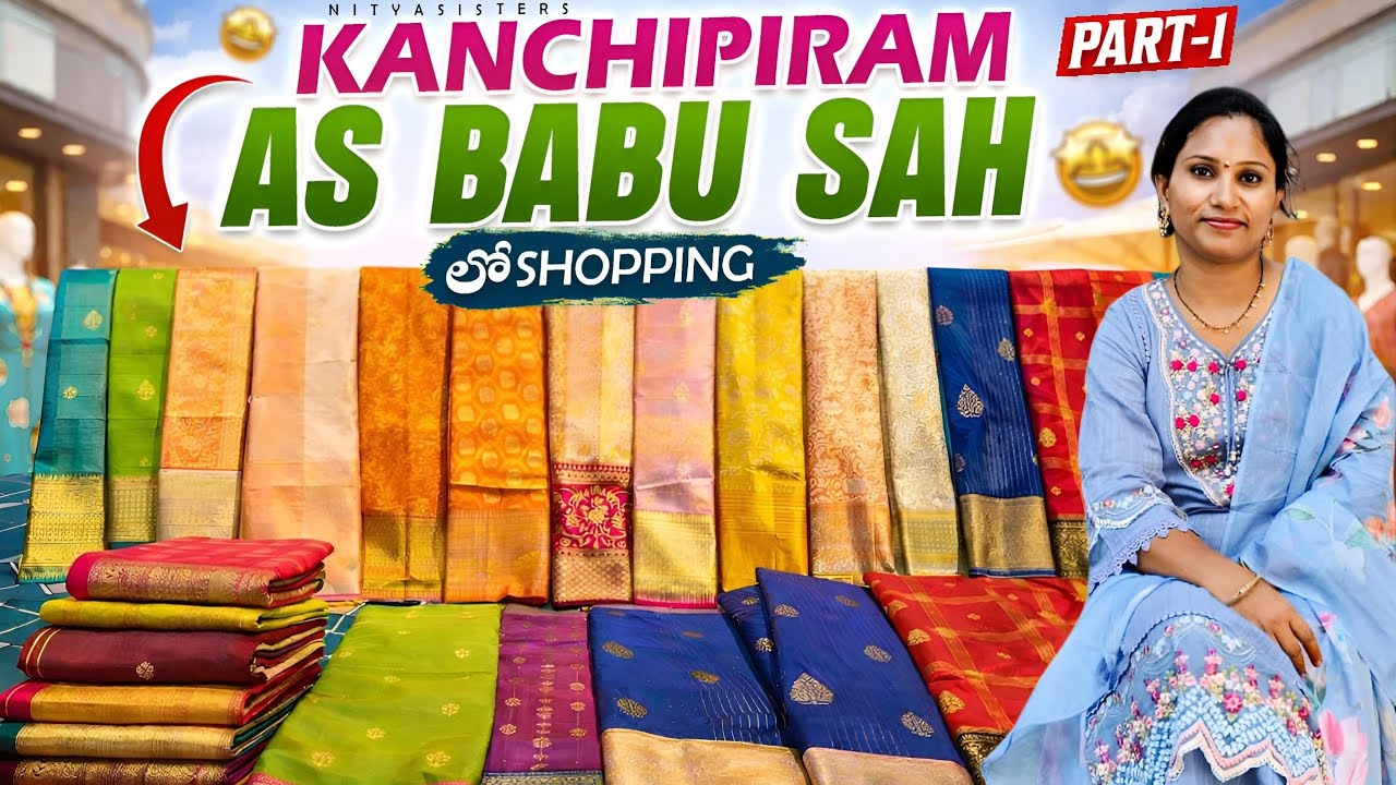 Kanchi lo pattu srees shopping|@AS BABU SAH sarees|with price details:-$