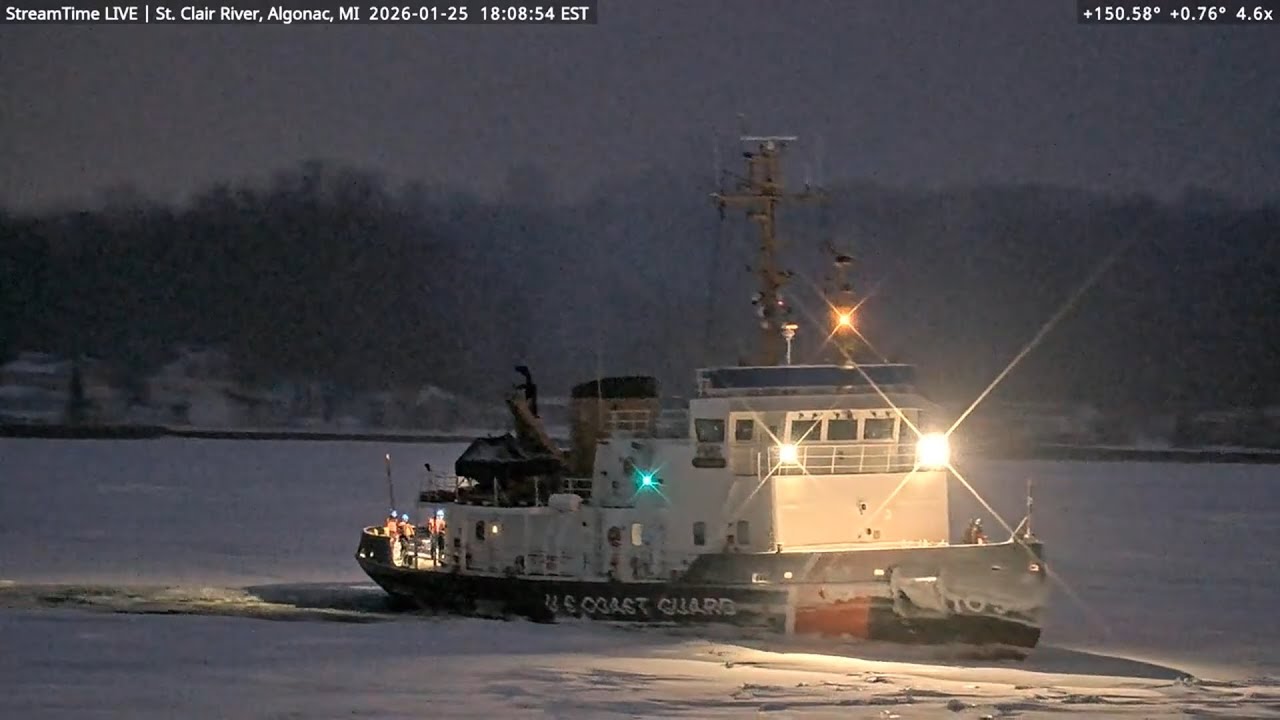 USCGC Neah bay at Algonac 1-25 and 1-26-26