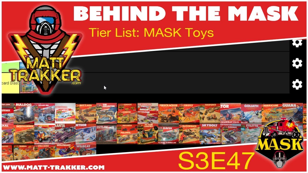Tier List: M.A.S.K. Toys - S3E47