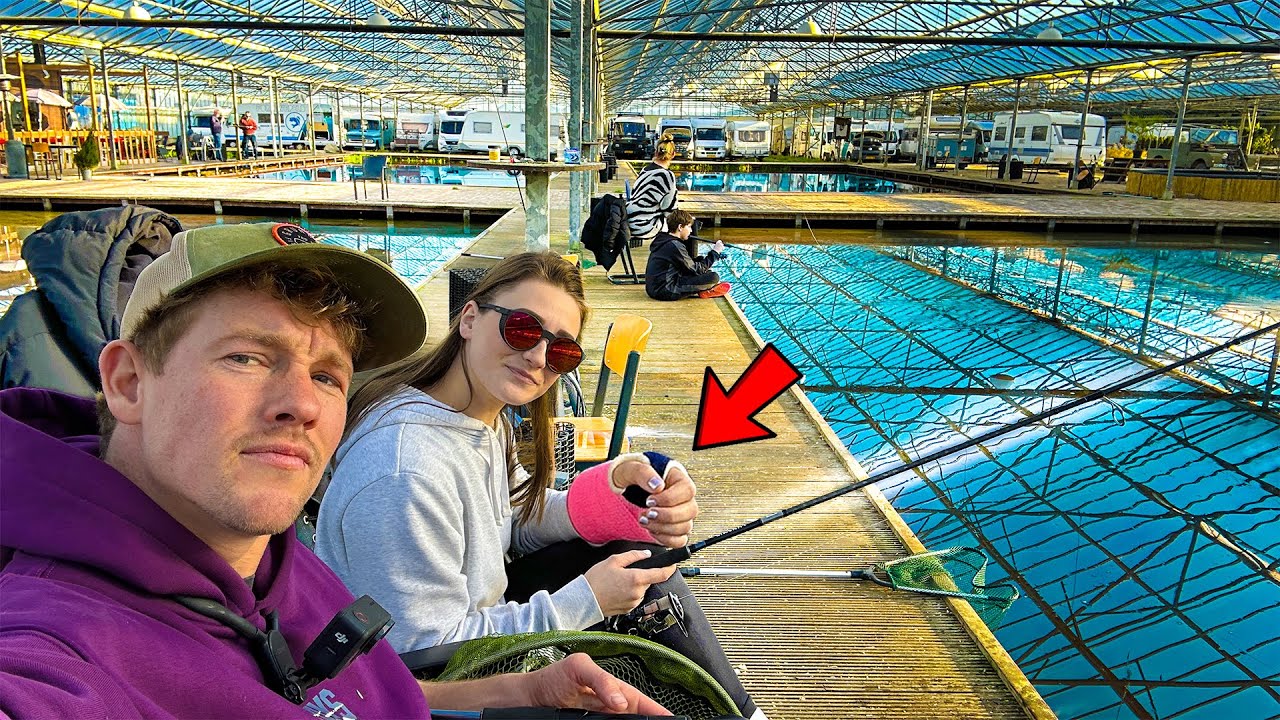 INDOOR VISSEN MET EEN GEBROKEN ARM😅(met Francis)