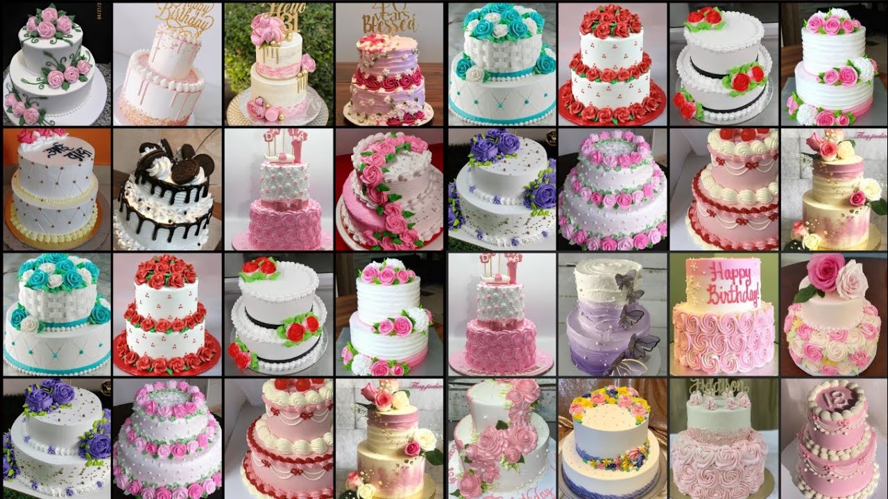 🤩Easy 2 Tier Cake🎂Decorating ideas for Beginners || Simple Two Tier Cake Design