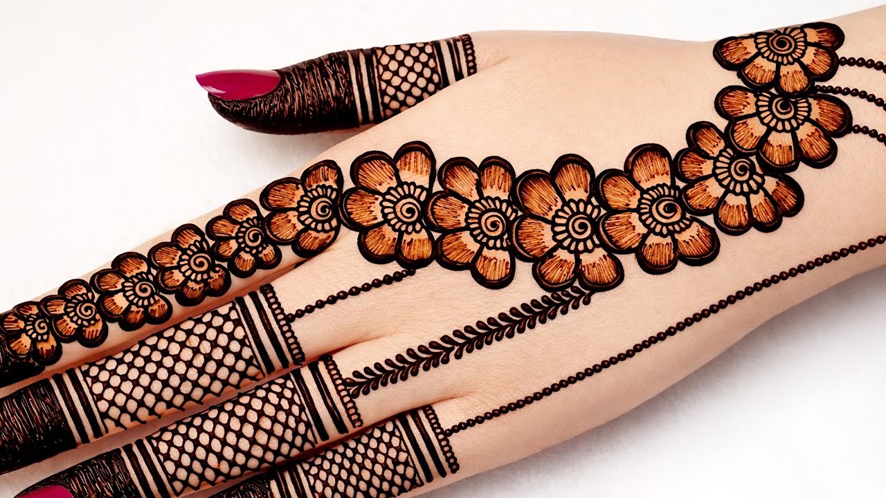 New mehndi design easy and beautiful 2026/ new style mehndi design backhand 2025/ bridal mehndi 2025