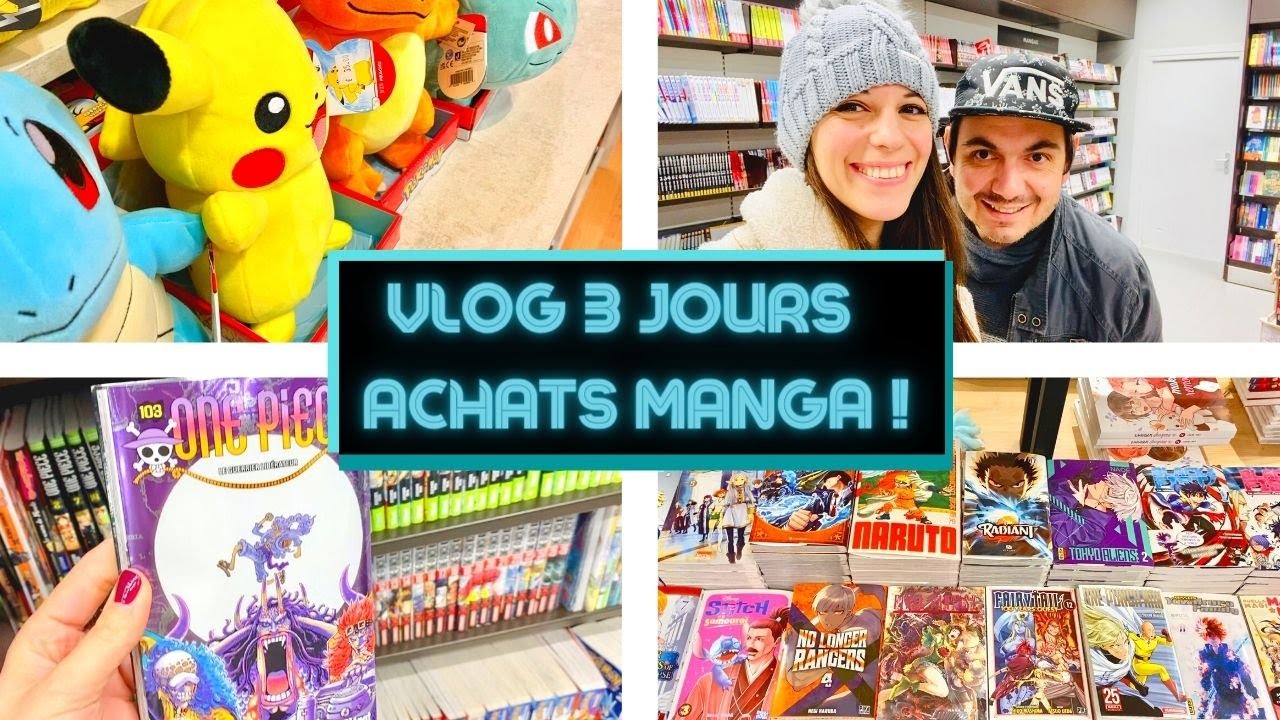 Vlog Achats Manga 2023 #1 - 3 journées de vacances shopping avec nous