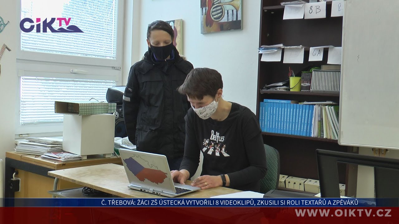 Česká Třebová: Žáci ZŠ Ústecká vytvořili 8 videoklipů, vyzkoušeli si roli textařů a zpěváků