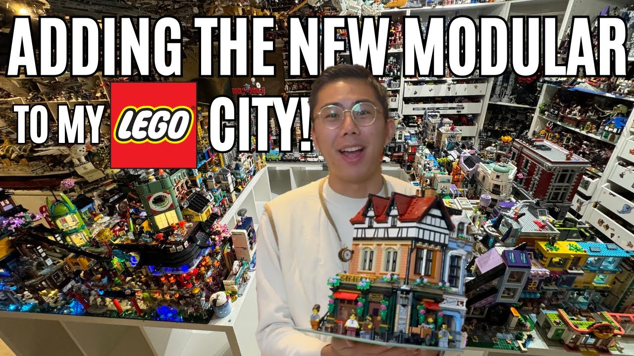 Installing the NEW Modular Building in my LEGO City!