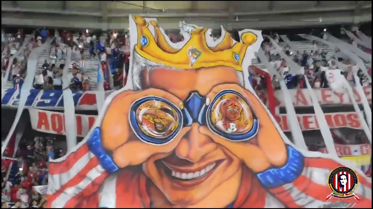 Frente Rojiblanco Sur - Tifo 3D Teo Gutiérrez - Teófilo Gutiérrez- Junior vs América 2025