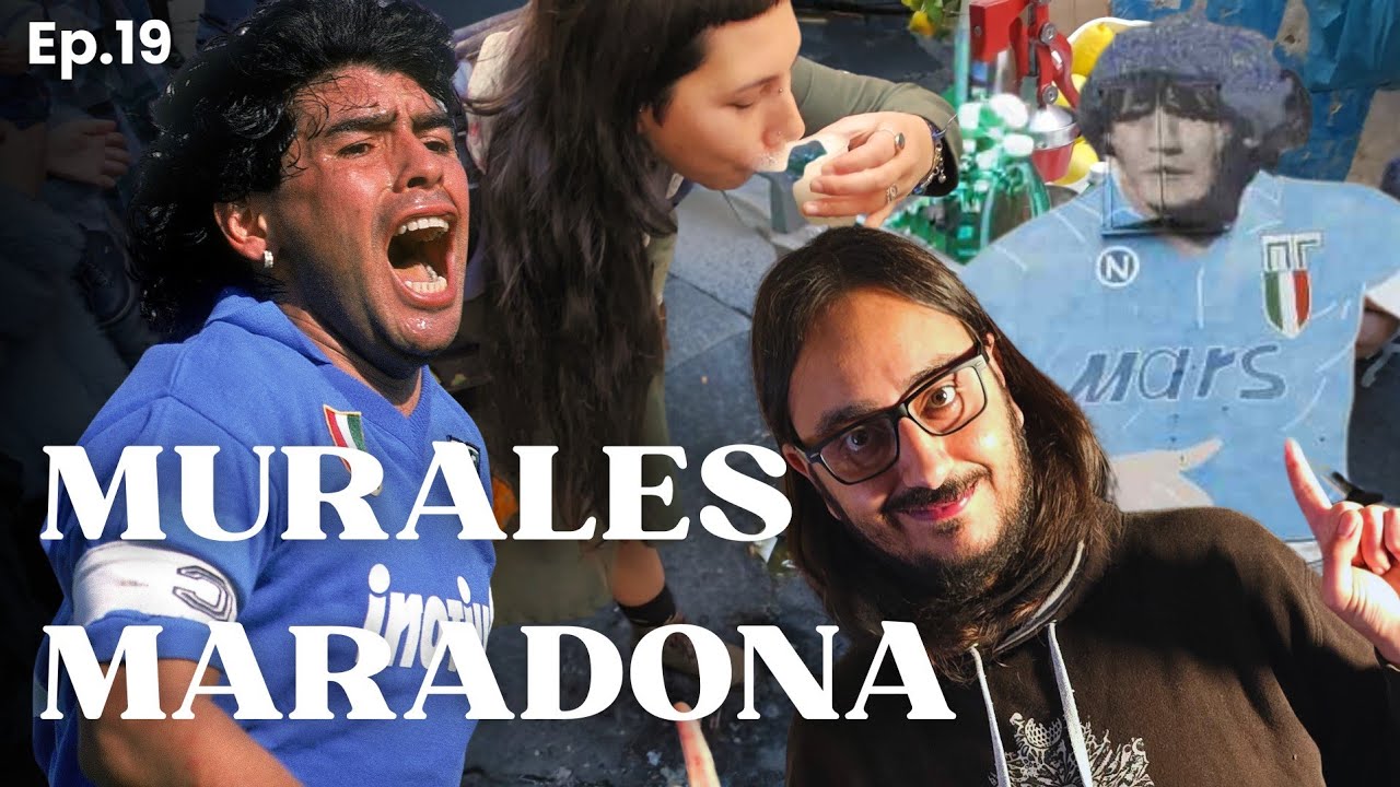 MARADONA VIVE NEI MURALES DI NAPOLI, QUARTIERI SPAGNOLI -WELCOME TO TERRONIA #turismo #overtourism