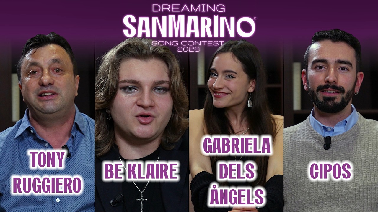 Tony Ruggiero, Be Klaire, Gabriela dels Ångels, Cipos - Dreaming San Marino Song Contest - I Casting