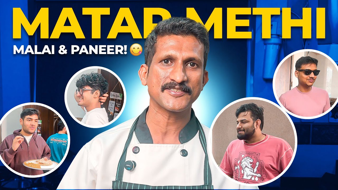Creamy MALAI PANEER MATAR METHI Recipe!😋 | Chef Harish Ji