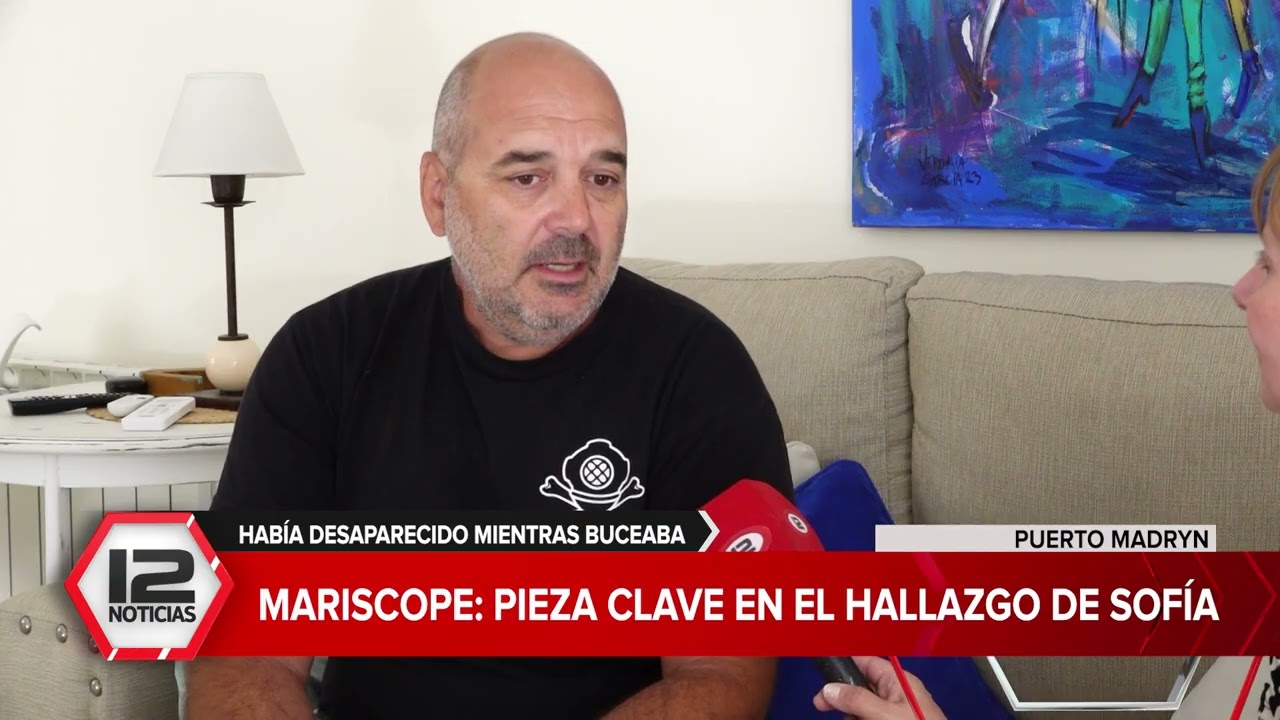 MADRYN | MARISCOPE: PIEZA CLAVE EN EL HALLAZGO DE SOFIA, LA BUZO DESAPARECIDA EN EL MAR