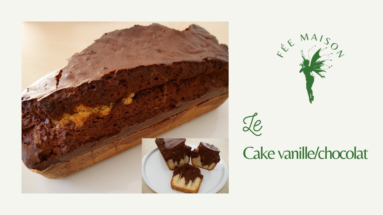 ❥ PATISSERIE ❥ G&acirc;teau marbr&eacute; vanille chocolat