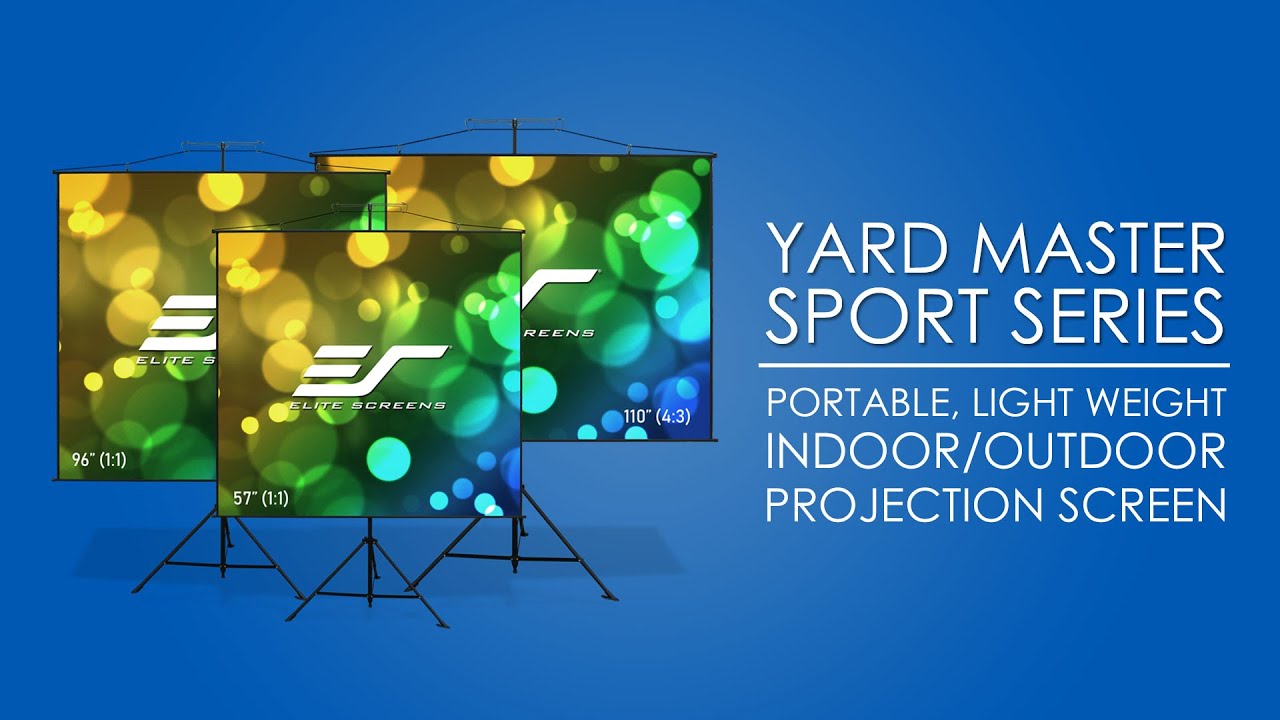 ✅ Elite Screens Yard Master Sport Ultra Lightweight Projector Screen Product Video