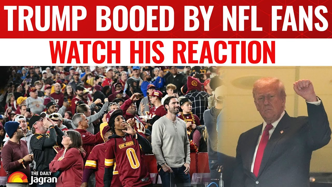 LOUD BOOS! Trump HUMILIATED by NFL Crowd at Commanders Game | Watch AWKWARD Moment