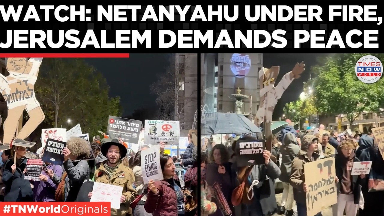 ANTI‑WAR PROTEST In Jerusalem Demands Netanyahu End Strikes On Beirut And Tehran | US-Iran War