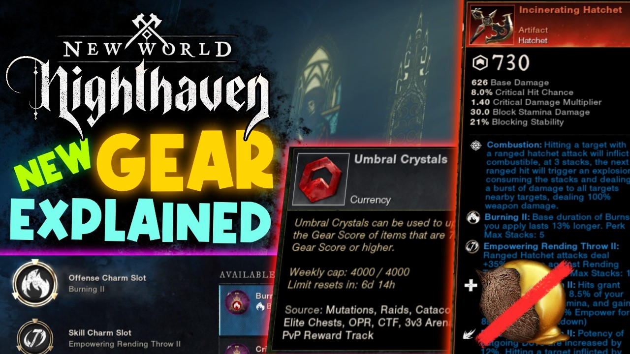 New World Nighthaven BiS GEARING Explained! Umbrals, Charms & Sockets, Sets, Infixes & Upgrading!