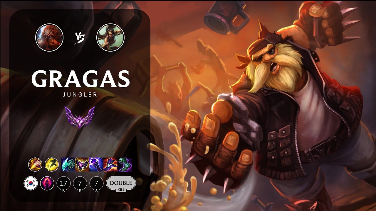 Gragas Jungle vs Nidalee - KR Master Patch 13.24