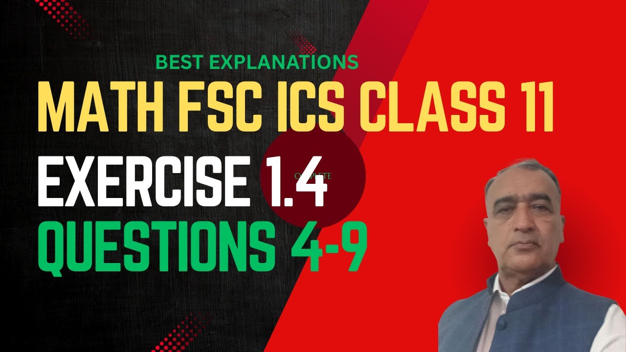 Math FSC & ICS Part 1 Chapter 1 complex Numbers Ex.1.4