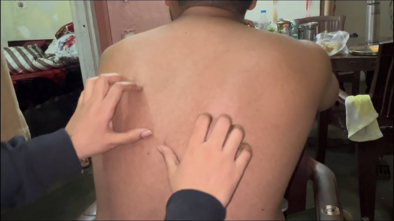 ❤️💤ASMR Relax Back Massage to Sleep | asmr Chair Massage #backmassage #asmrsleep #asmrvideos #asmr 