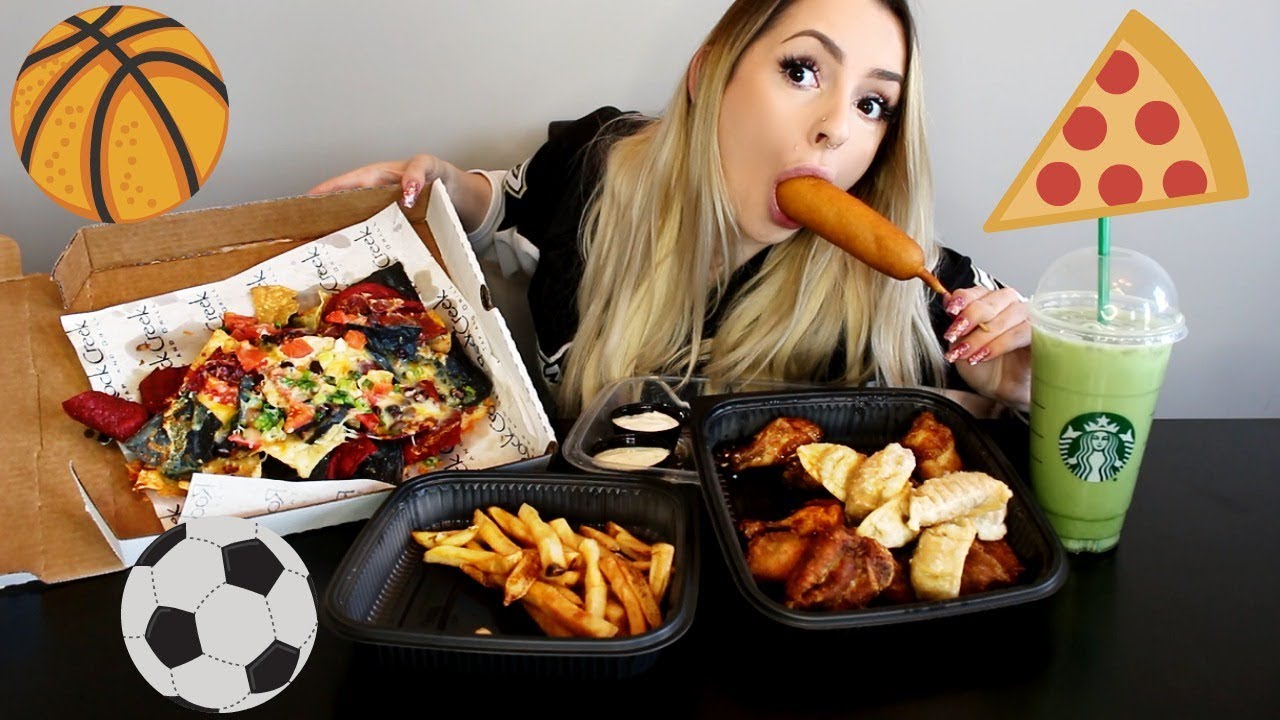 Sports Food Eating Show! PiinkSparkles Mukbang ♥