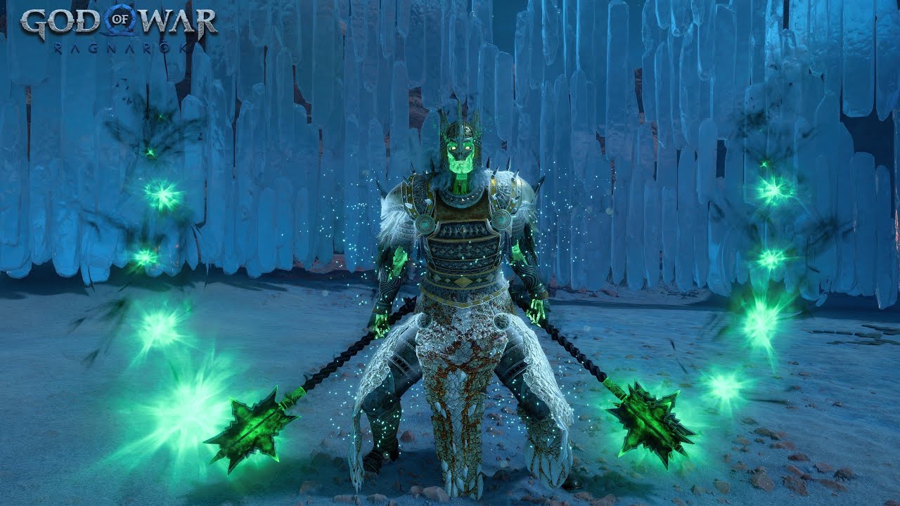 God of War Ragnarok NG+ - How To Beat Hjalti The Stolid Boss Fight NO DAMAGE (GMGOW+)
