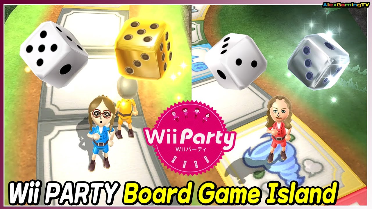Wii Party - Board Game Island (Advanced com) JIHEY vs Kathrin vs Gavriele vs Takashi | AlexGamingTV