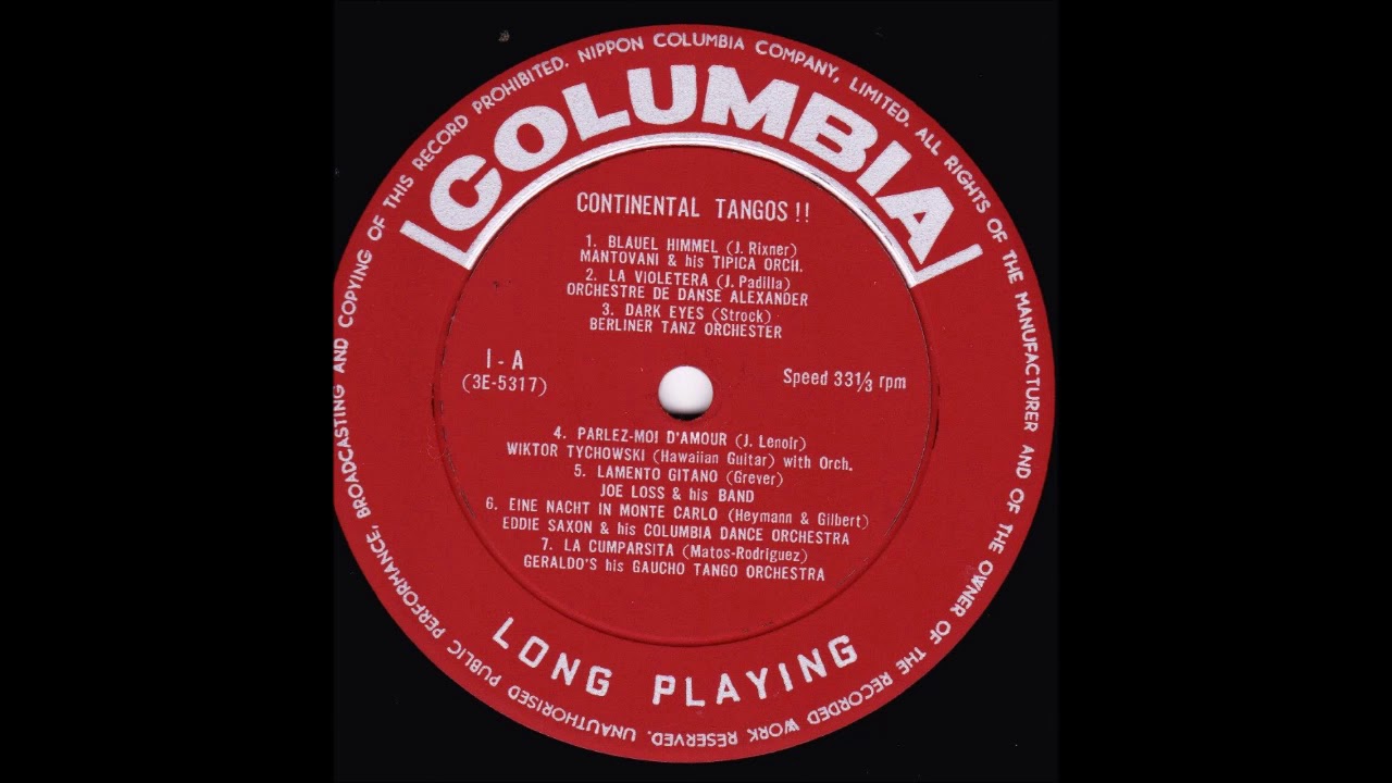 Blauer Himmel - Tango - Mantovani & his TIPICA Orchestre 1938-12