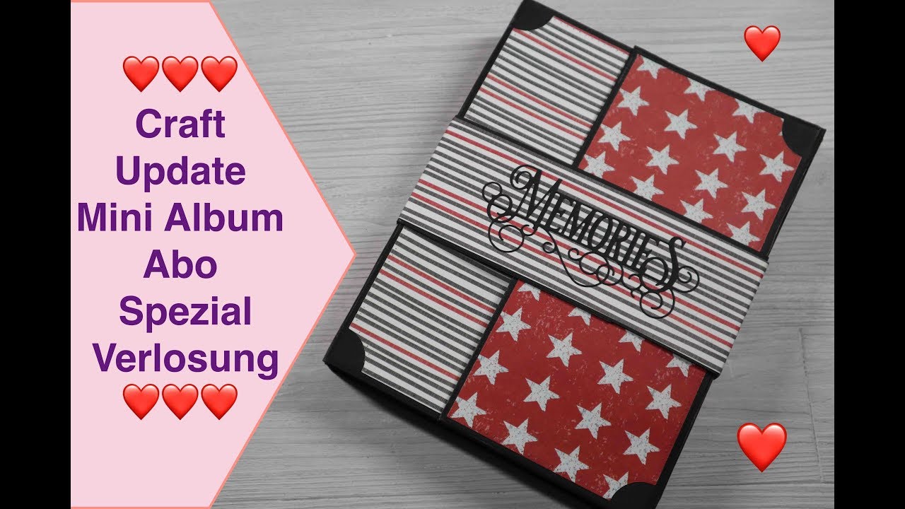 Craft Update Memories Mini Album Tonic Studios Keepsake Book Action Papier + Abo Spezial Verlosung
