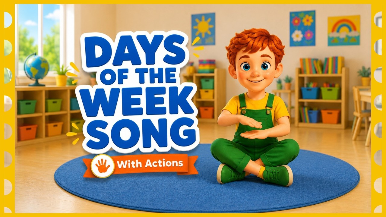 Days of the Week Song | Circle Time Songs with Actions | Preschool & Kindergarten