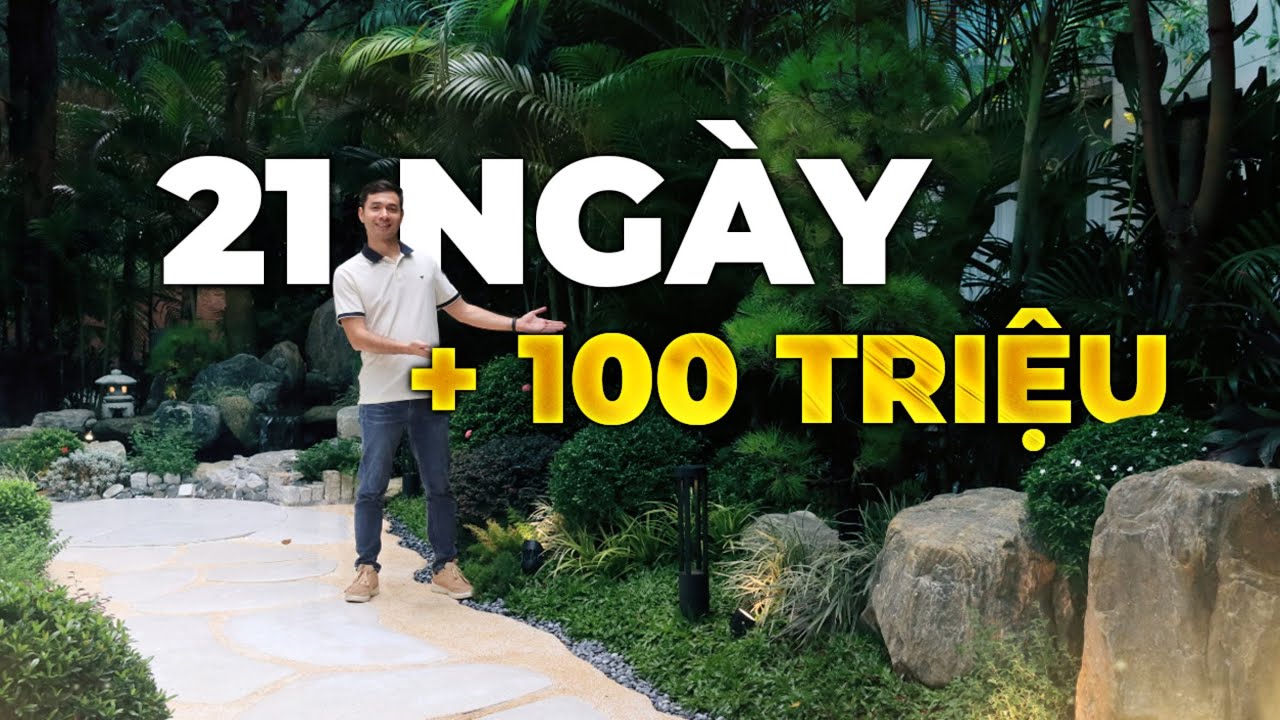 Chỉ cần 21 ngày để hoàn thành 1 sân vườn đẹp như thế này!