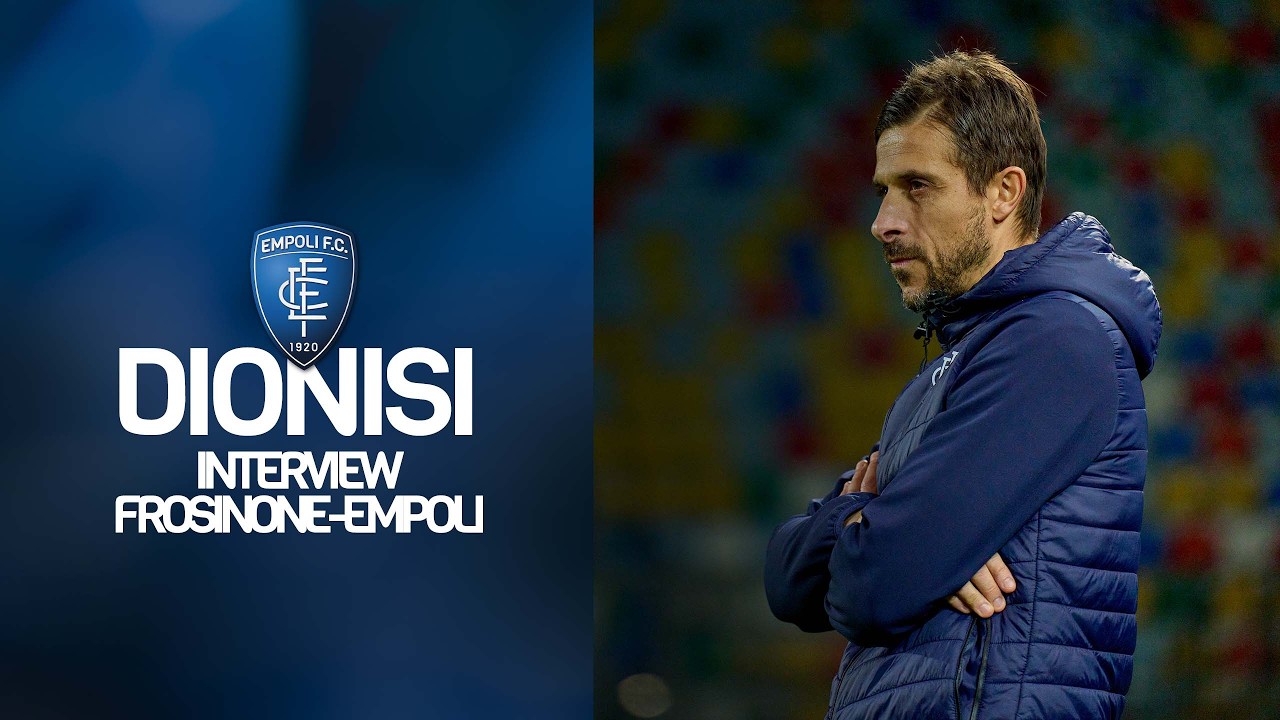 Le parole di mister Dionisi al termine di Frosinone-Empoli