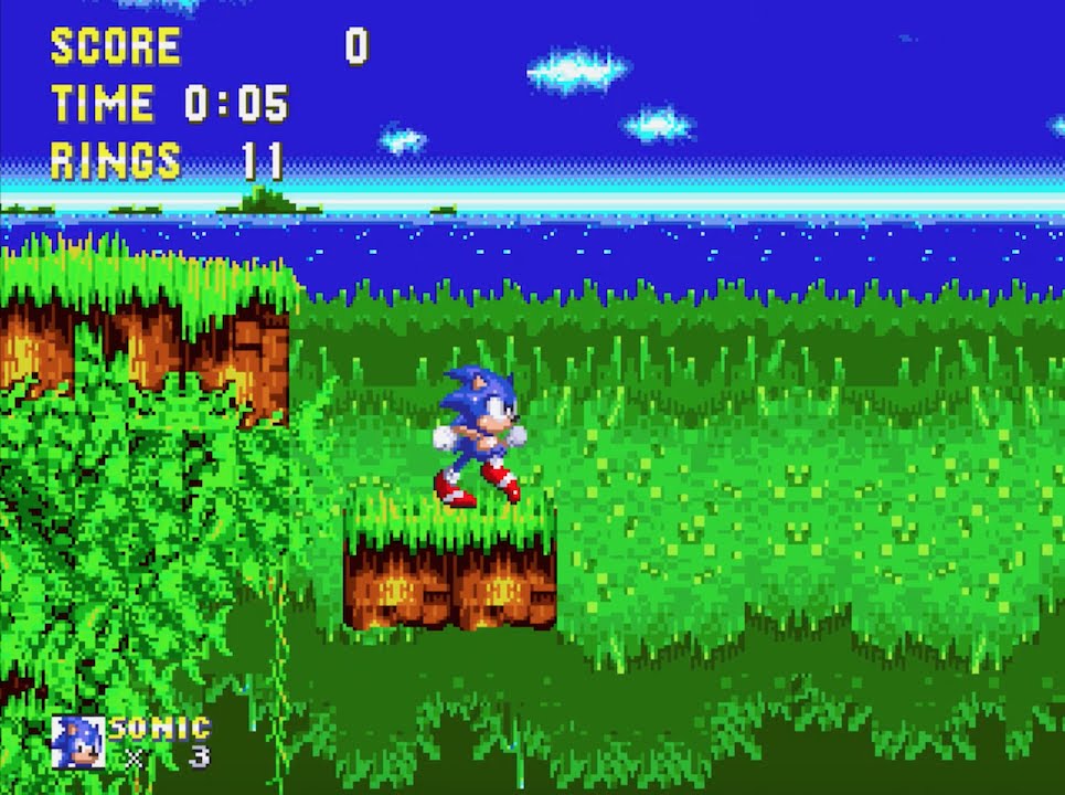 Sonic the Hedgehog 3 Complete: Angel Island Zone Act 1 (Sonic) [1080 HD]