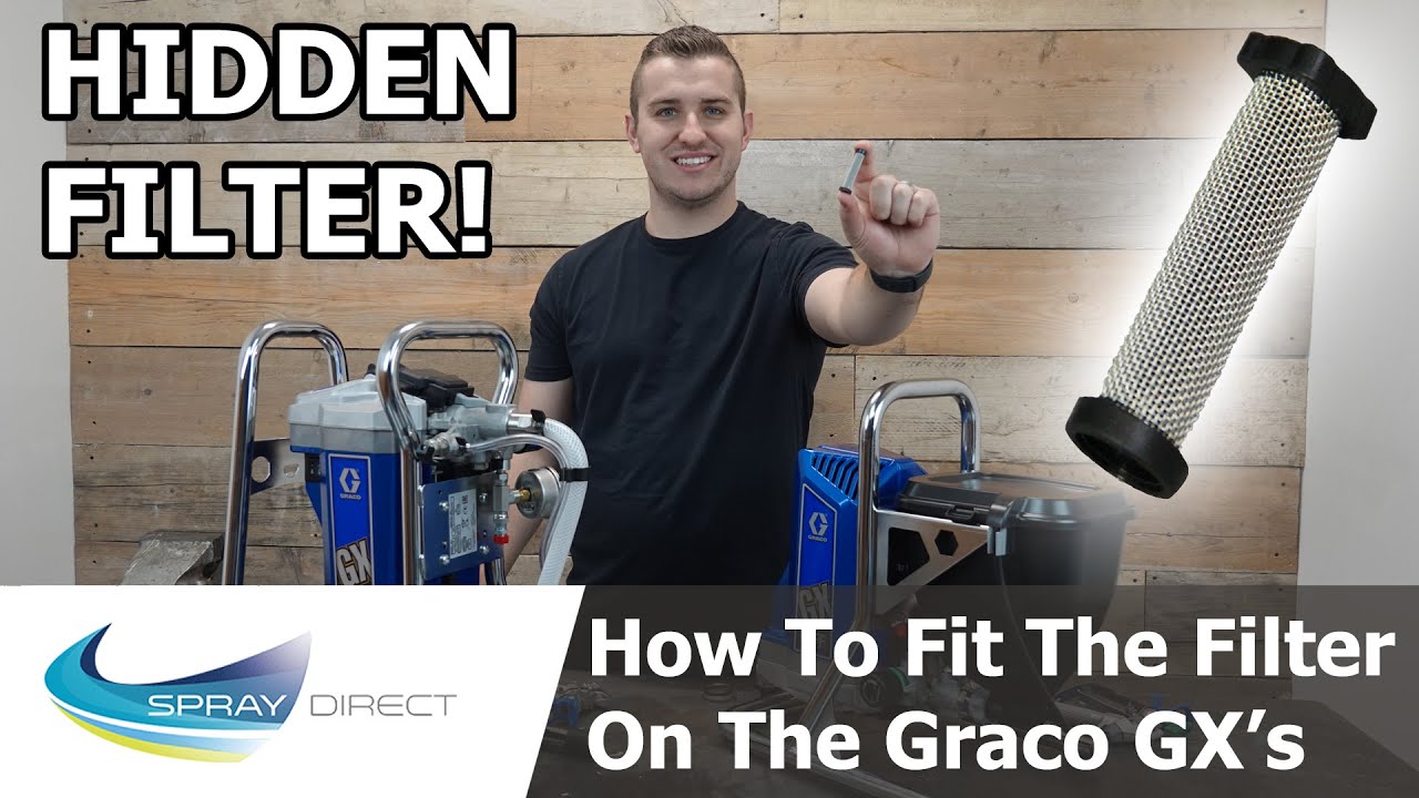 Как установить фильтр в Graco GX21 или GXFF — скрытый фильтр