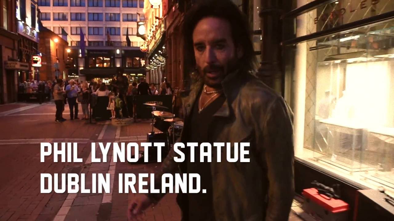 Notes from the road: Marco visits the Phil Lynott statue in Dublin
