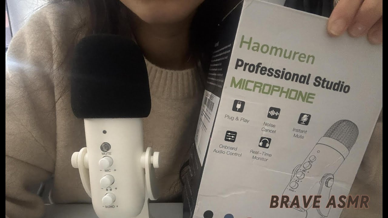 Probando micrófono nuevo -Brave ASMR (Brushing, Tapping, Plastic sounds) 
