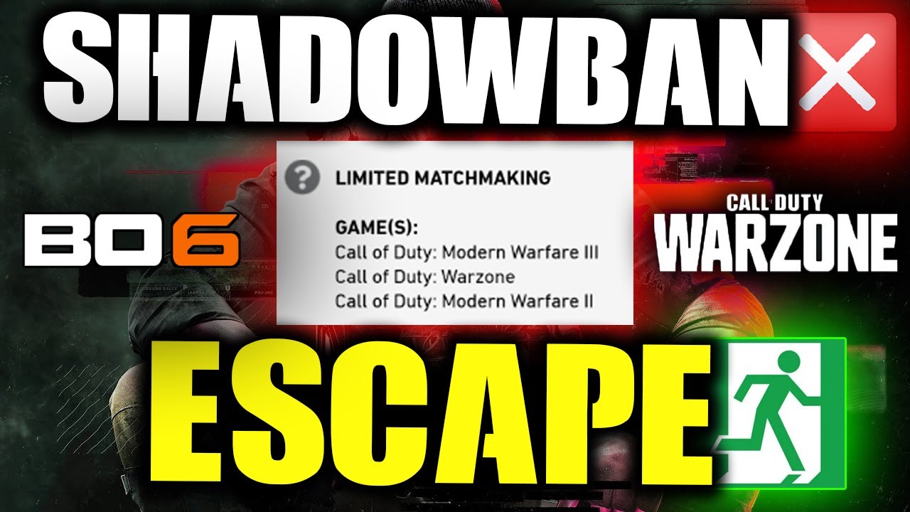 How to get out of a Call of Duty SHAWOWBAN (Escape, Avoid and Prevent the LOOP)