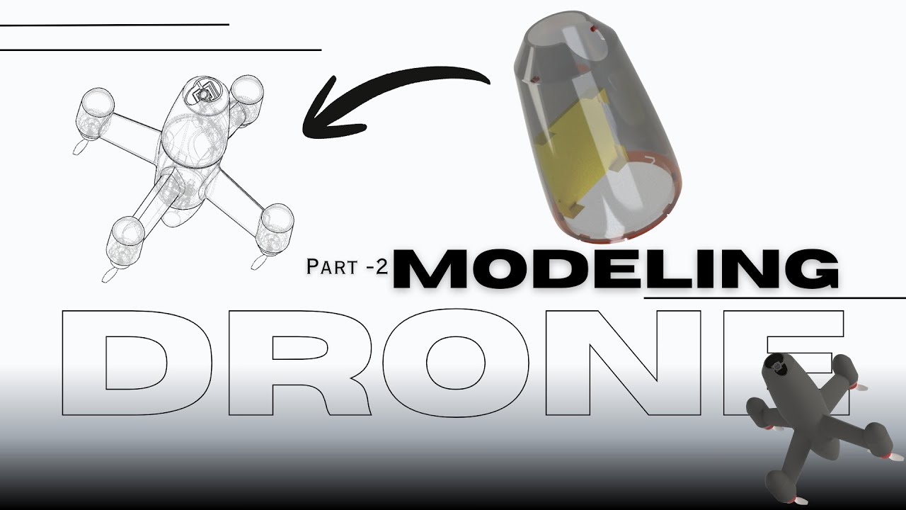 Modeling drone using SolidWorks tutorial part-2